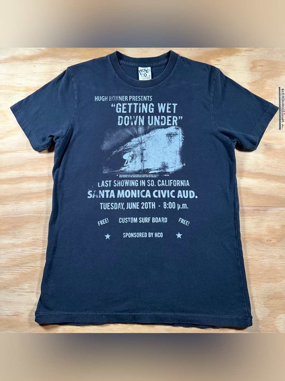 Hollister Black 'Getting Wet Down Under' Graphic Tee
